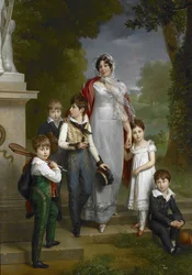Louise-Antoinette-ScholastiqueGuéhéneuc、マダムラマレシャーレランヌ、モンテベロ公爵夫人の肖像画